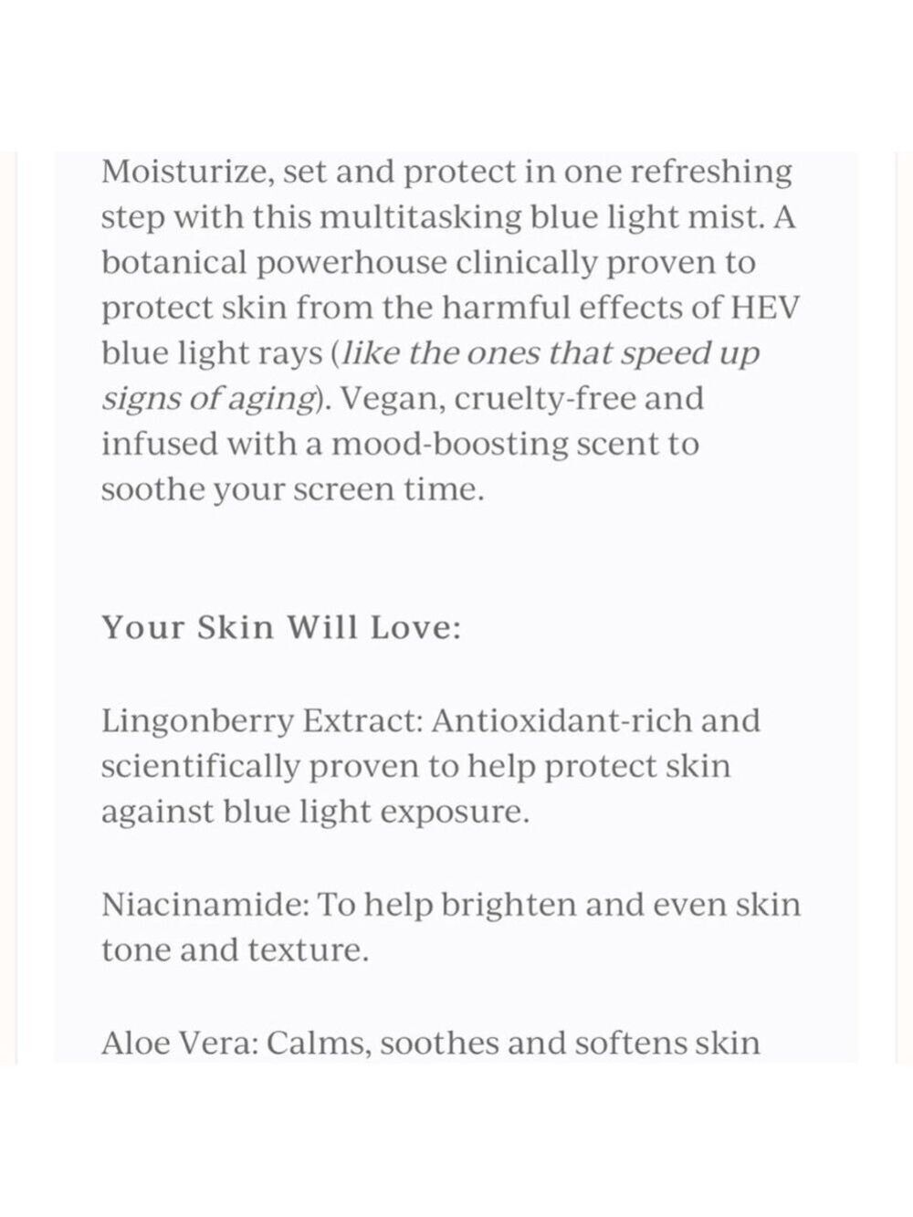 Complex Culture Filter Out Daily Blue Light Defense Mist | NEW | 100mL - Picture 4 of 10